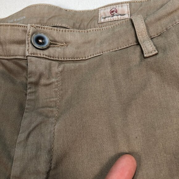 Adriano Goldschmied Pants Men's 34x28 Beige Caden Tailored Trouser Tapered 31R - Picture 12 of 16